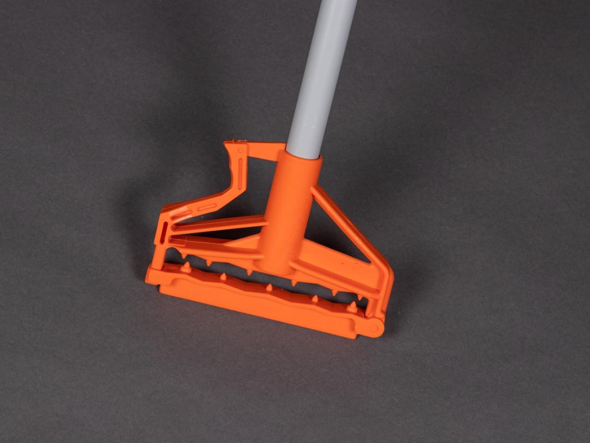 Shank-Free "Quick-Bite" Wet Mop Holder With New Plastic Flexible Handle - SWS Group